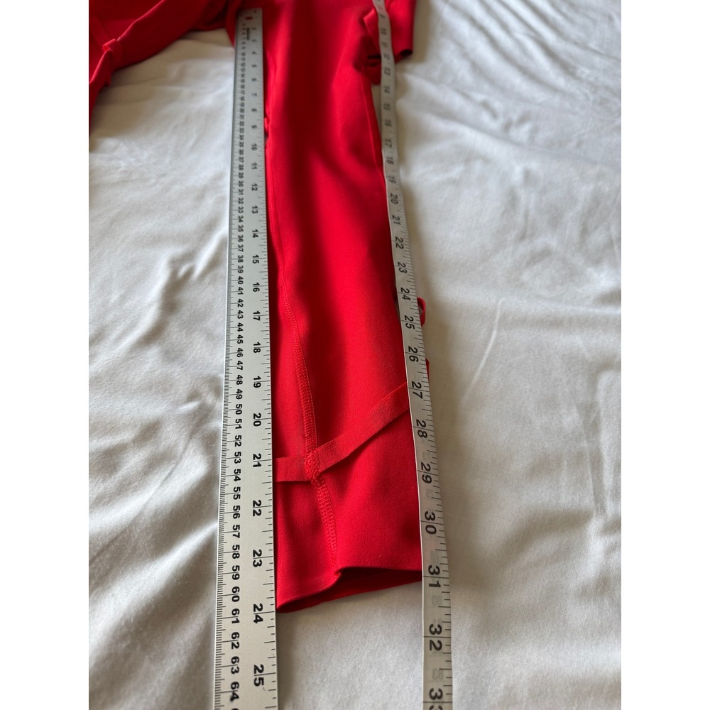 Nike Dri-FIT Strappy Lattice Leggings S Red Gym Yoga Athletic Workout Balletcore - Picture 12 of 15
